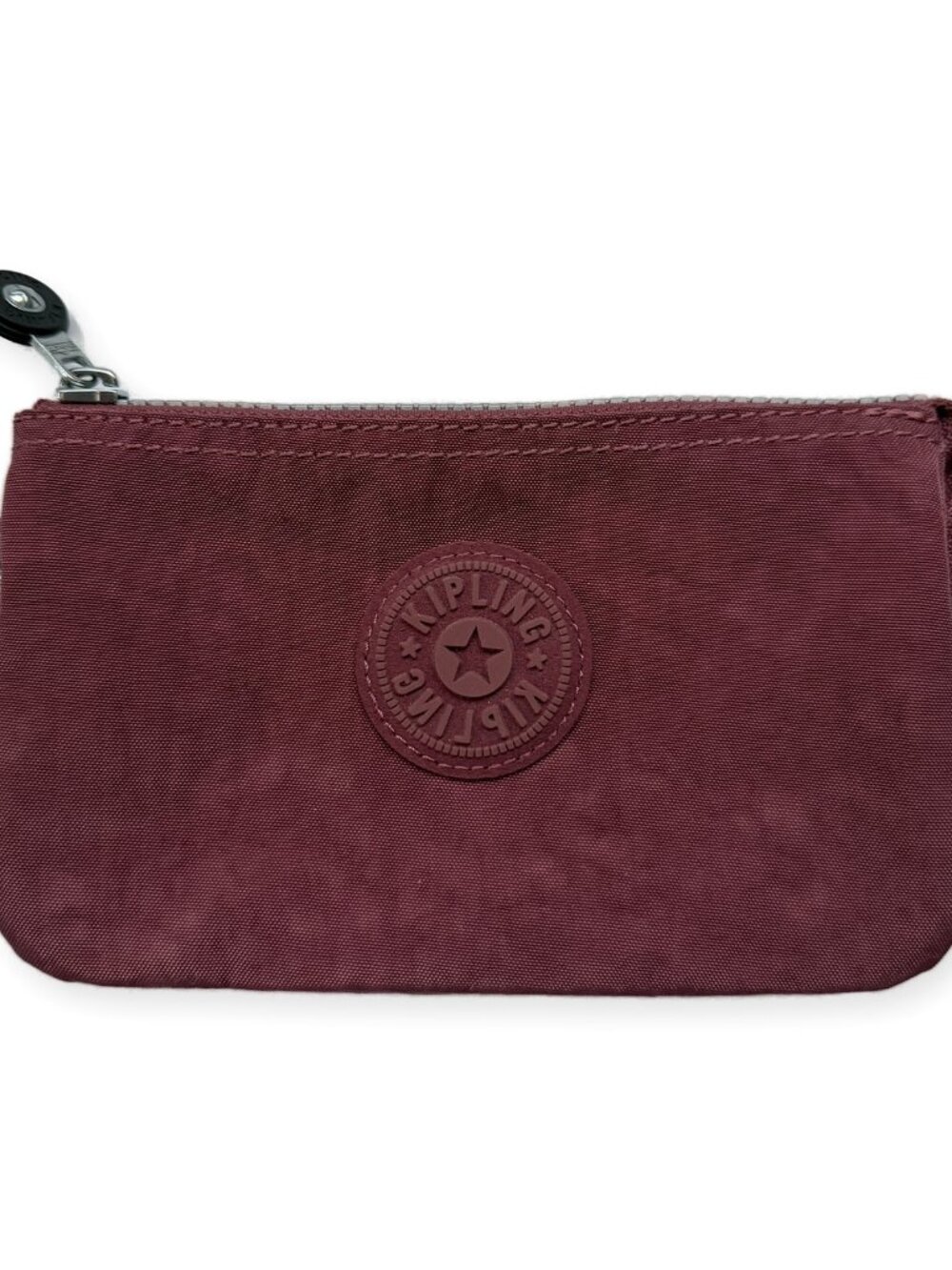 Kipling Creativity Large Pouch Burgundy 3-Compartment Zip Wallet